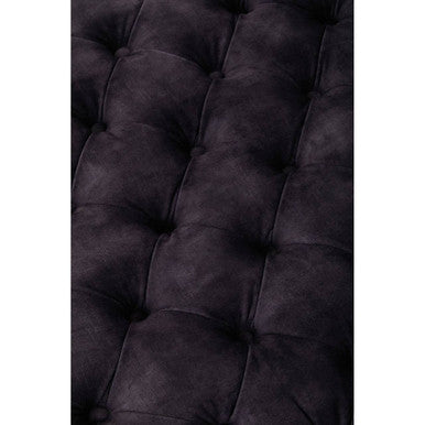 Grey Velvet Ottoman, Sabrina - Image 8