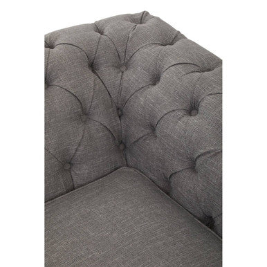 2 Seater Grey Linen Sofa, Stella - Image 12