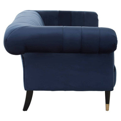 3 Seater Midnight Velvet Sofa, Siena - Image 5
