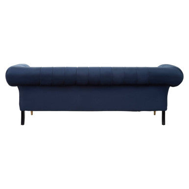 3 Seater Midnight Velvet Sofa, Siena - Image 6