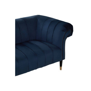 3 Seater Midnight Velvet Sofa, Siena - Image 11