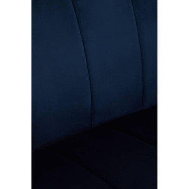 2 Seater Midnight Blue Velvet Sofa, Siena - Image 9