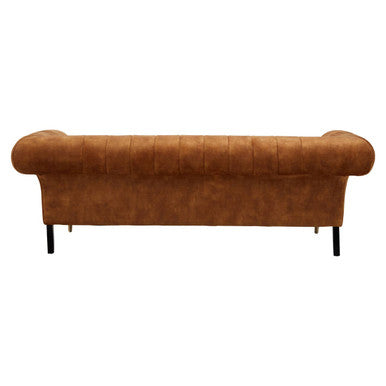 3 Seater Gold Velvet Sofa, Siena - Image 5