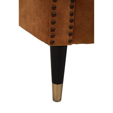 3 Seater Gold Velvet Sofa, Siena - Image 9