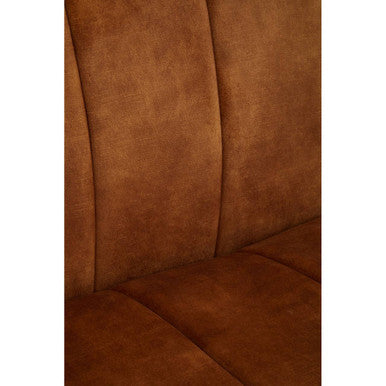 3 Seater Gold Velvet Sofa, Siena - Image 10