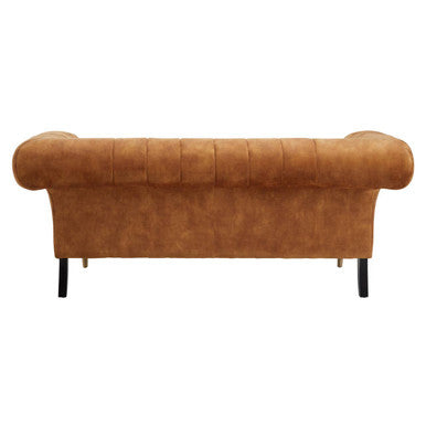 2 Seater Gold Velvet Sofa, Siena - Image 5