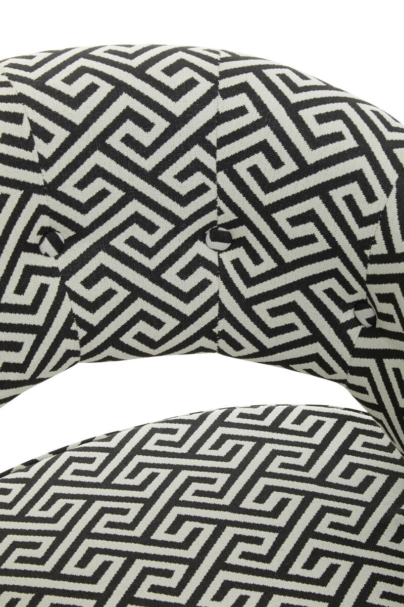Regents Park Greek Key design Cutout Lounge Chair