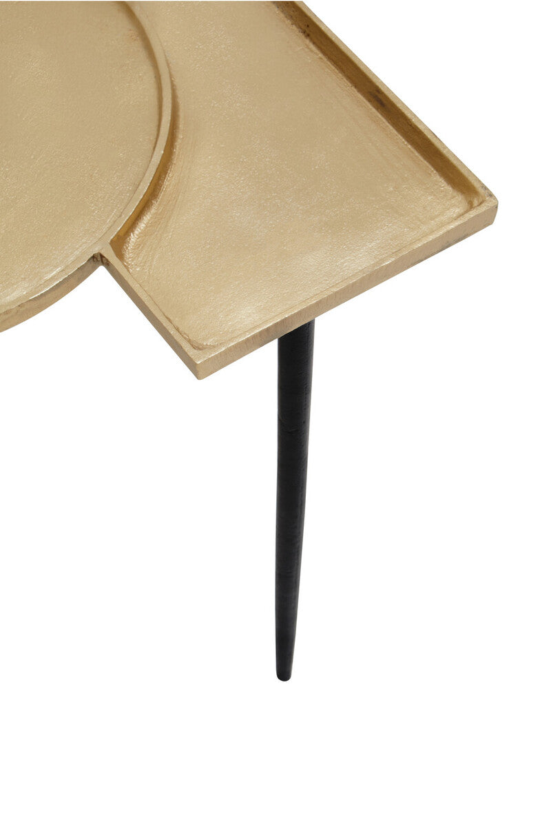 Simbolo Gold Top Side Table