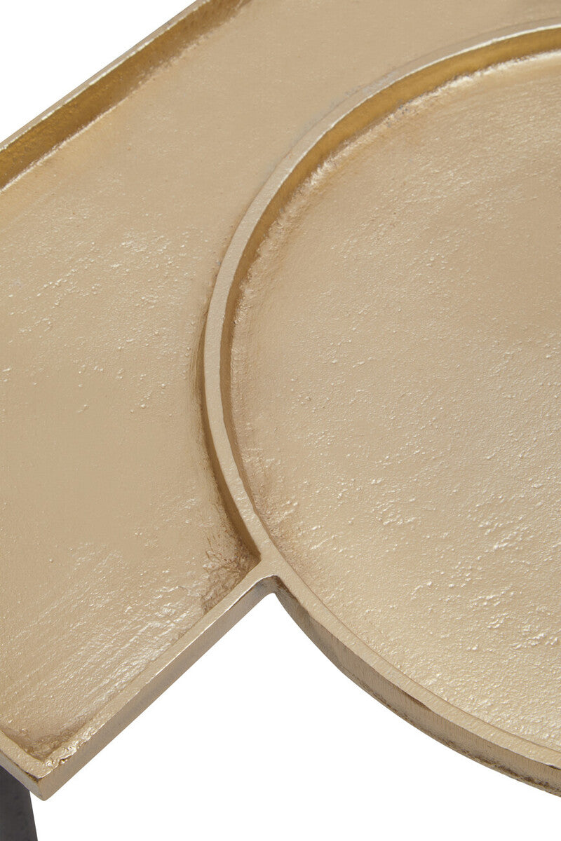 Simbolo Gold Top Side Table