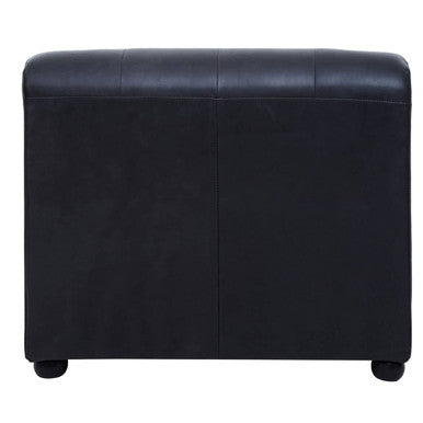 Right Arm Antique Black Leather Modular Sofas, King - Image 7