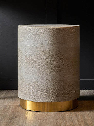 Cadio Shagreen Round Stool - Image 4