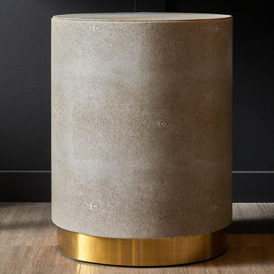 Cadio Shagreen Round Stool - Image 4