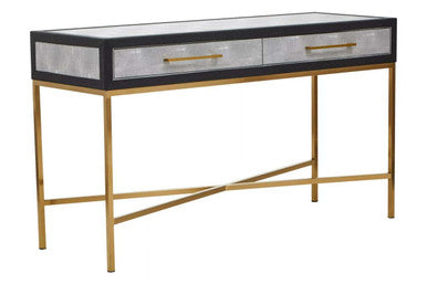 Cadiz Grey Shagreen Console Table