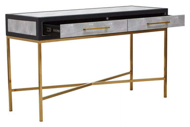 Cadiz Grey Shagreen Console Table - Image 5
