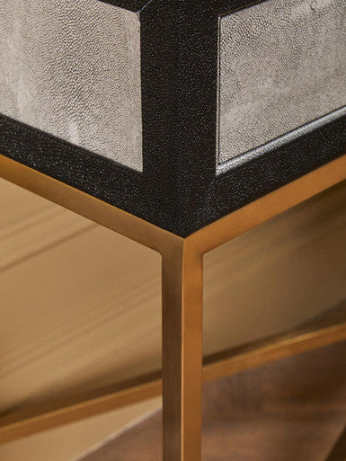 Cadiz Grey Shagreen Console Table - Image 8
