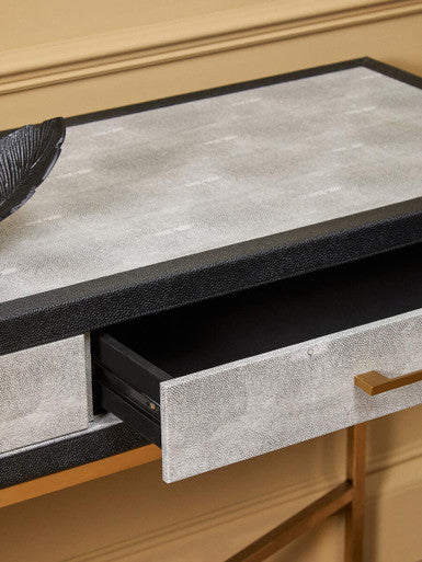 Cadiz Grey Shagreen Console Table - Image 9