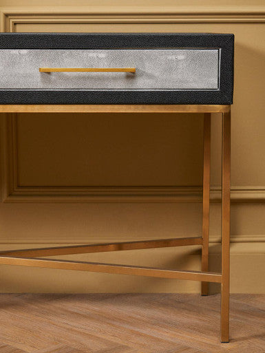 Cadiz Grey Shagreen Console Table - Image 10