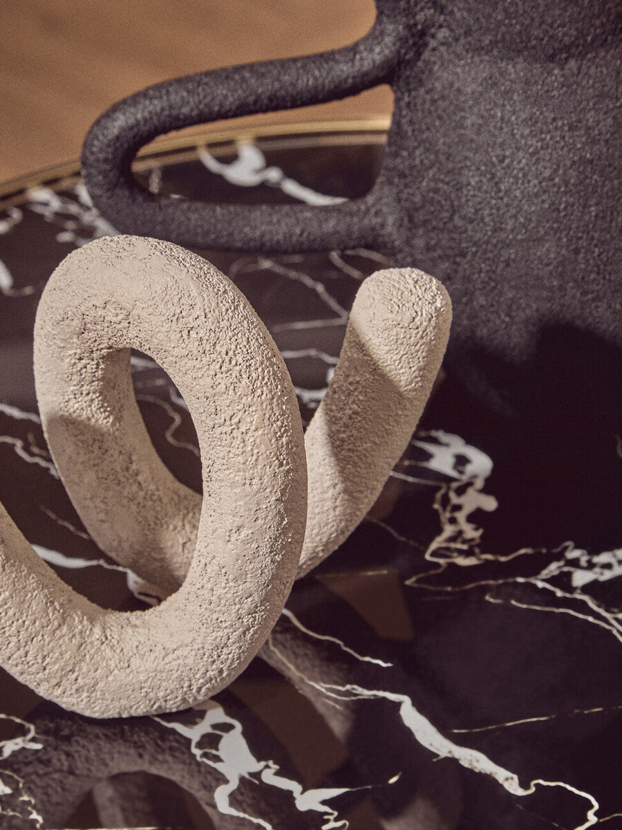 Oria Black Glass and Marble Base Side Table - Image 12
