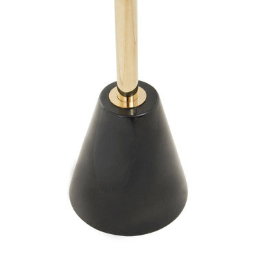 Oria Black Glass and Marble Base Side Table - Image 14