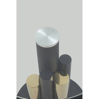 Oria Glass Gold And Black Base Side Table