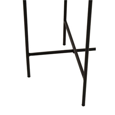 Mandoli White Marble Side Table