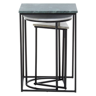 Mandoli Nest Of 3 Assorted Marble Tables - Image 8