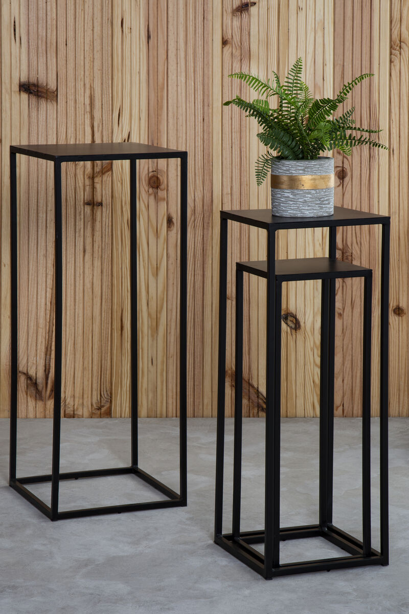 Mandoli Nest Of 3 Black Side Tables