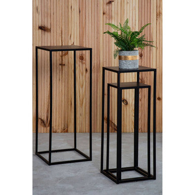 Mandoli Nest Of 3 Black Side Tables