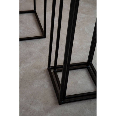 Mandoli Nest Of 3 Black Side Tables