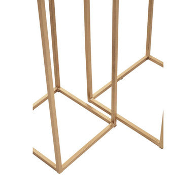 Mandoli Nest Of 2 White Marble Top Square Side Tables - Image 12