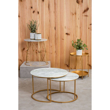 Mandoli Gold Side Table