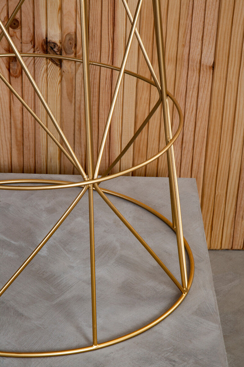 Mandoli White Marble Round Side Table