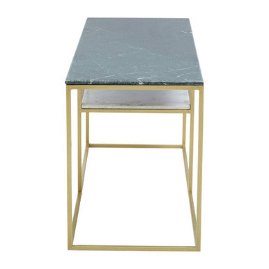 Nirav Assorted Marble And Gold Frame Console Table