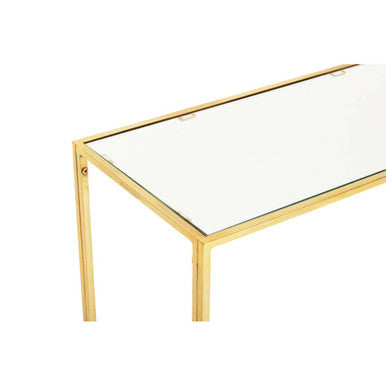 Novi Glass And Gold Frame Console Table