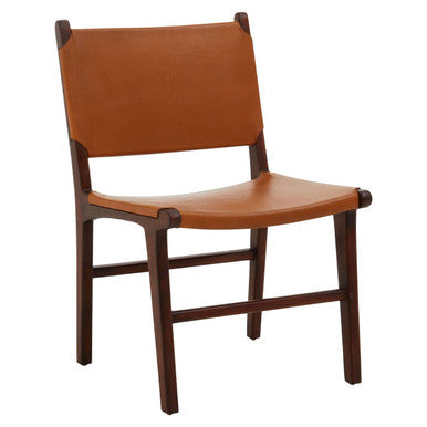 Inca Antique Brown Leather Chair - Image 2