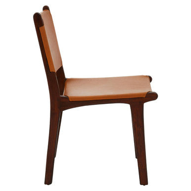 Inca Antique Brown Leather Chair - Image 3