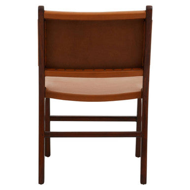 Inca Antique Brown Leather Chair - Image 4