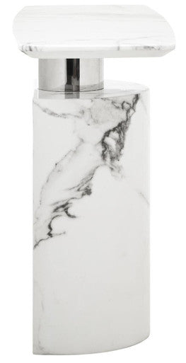 Sesto White Marble Console Table - Image 4