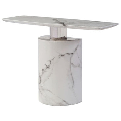 Sesto White Marble Console Table - Image 3