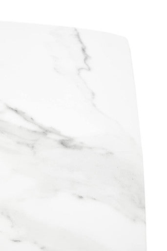 Sesto White Marble Console Table