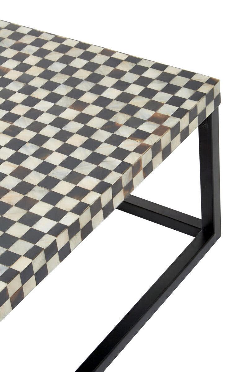 Obra Mother of Pearl Square Coffee Table - Image 11
