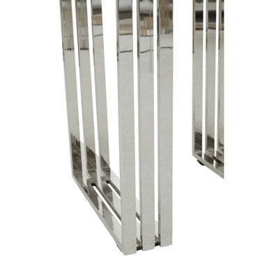 Hampstead Natural And Silver Small Console Table