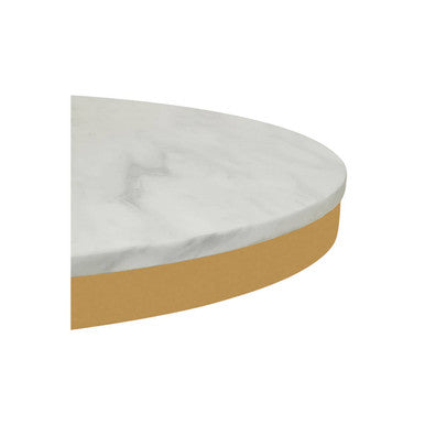 Azalea Round Marble Dining Table With Gold Base - Image 6