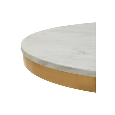 Azalea Round Marble Dining Table With Gold Base - Image 8