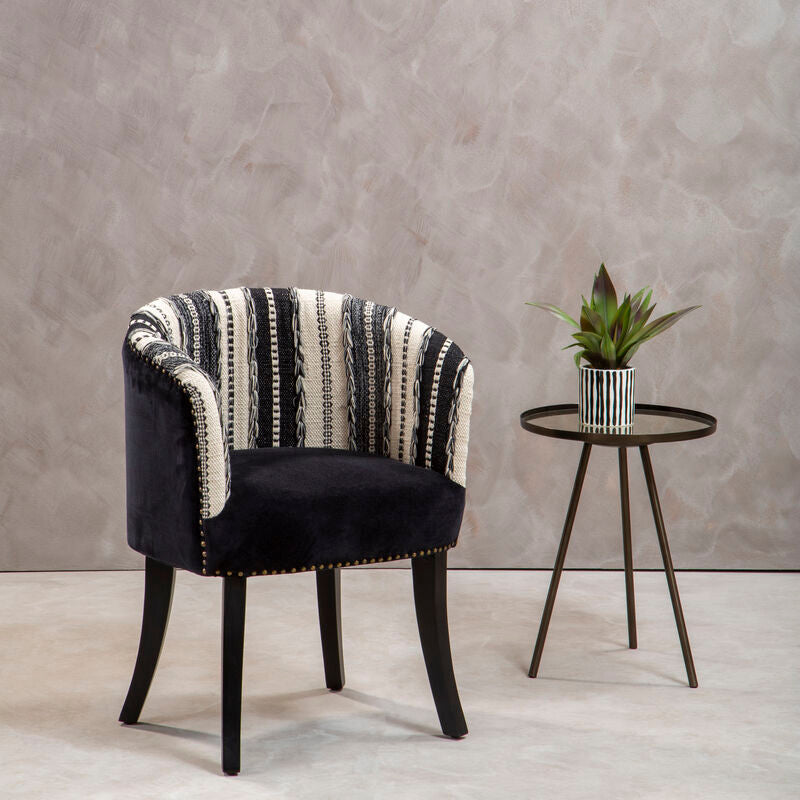 Cefena Black and White Chair - Image 1