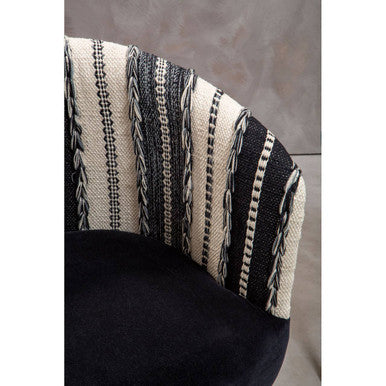 Cefena Black and White Chair - Image 7