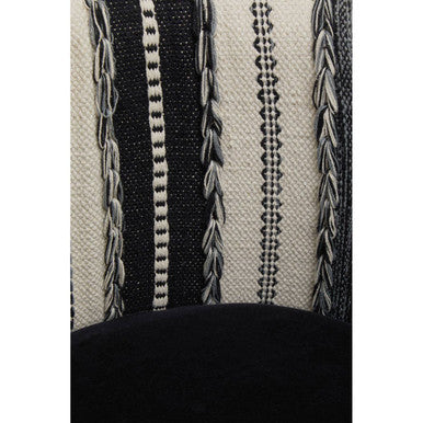 Cefena Black and White Chair