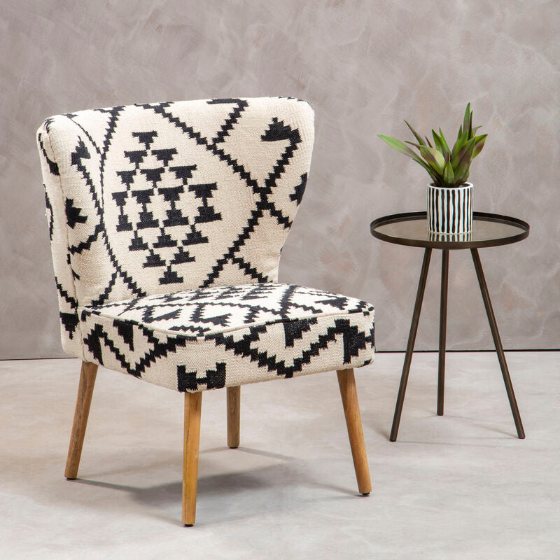 Cefena Berber Style Mango Wood Chair - Image 1