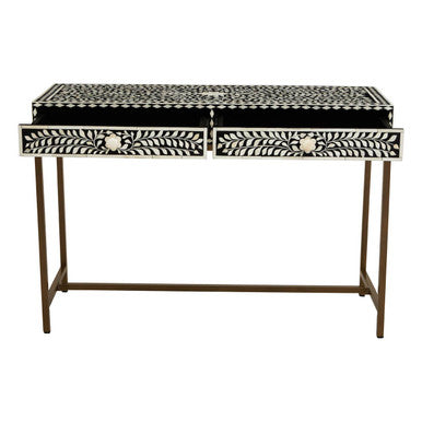 Fusion Bone Inlay Console Table With 2 Drawers - Image 5