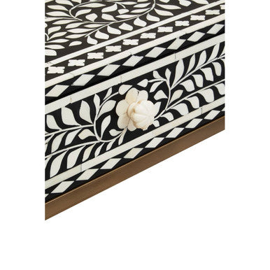 Fusion Bone Inlay Console Table With 2 Drawers